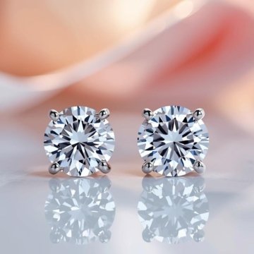 diamond stud zircon earing