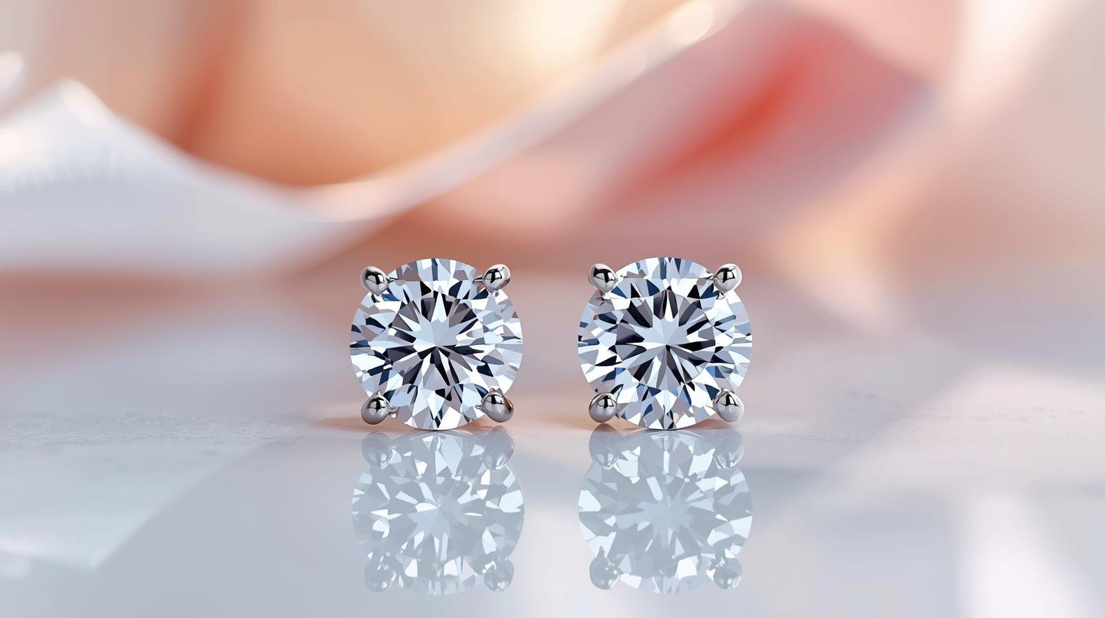diamond stud zircon earing