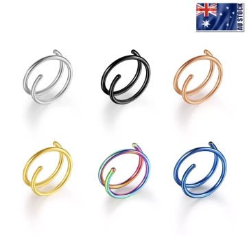Surgical Steel Hoop Earrings (6-10MM) - Image 8