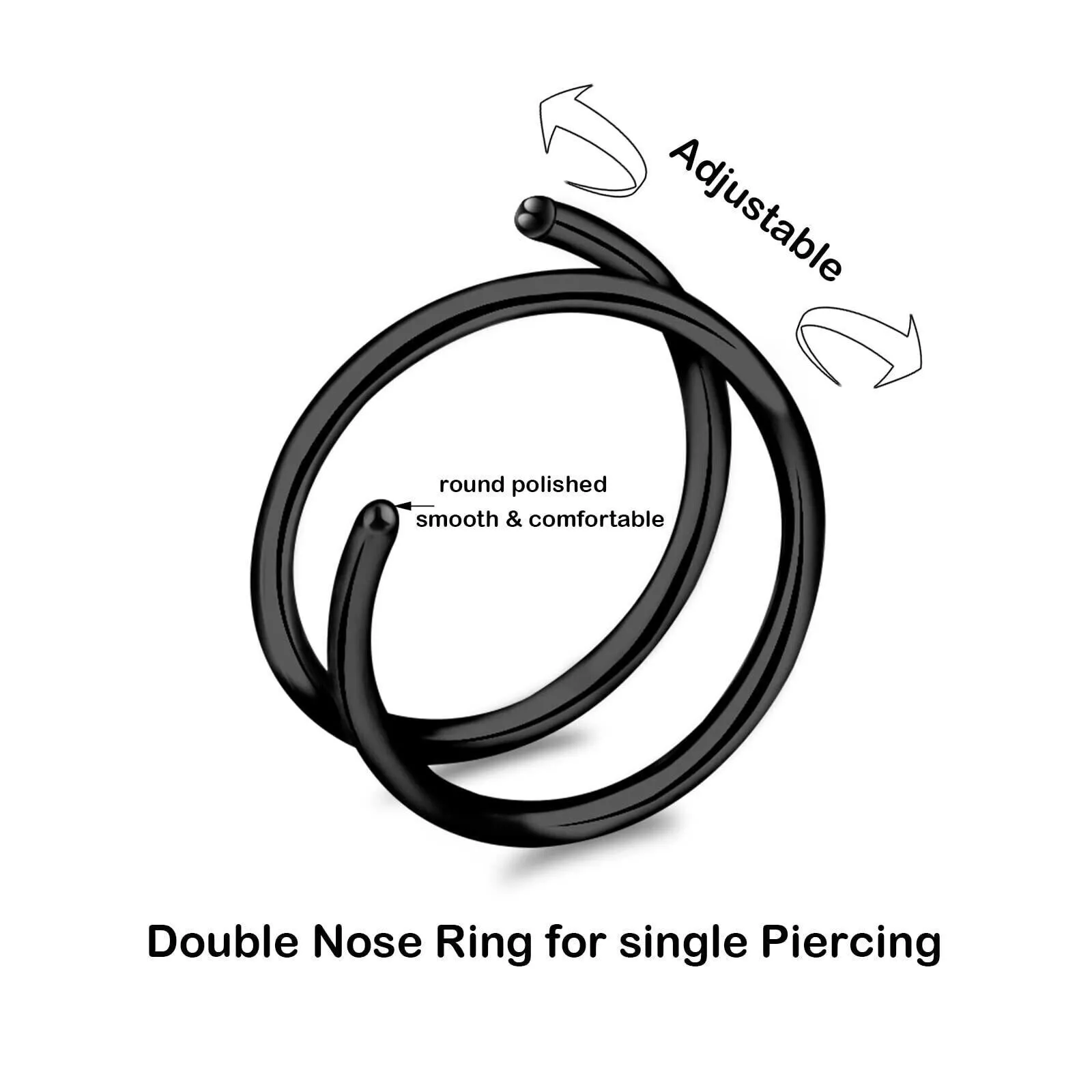 Surgical Steel Hoop Earrings (6-10MM) - Image 7