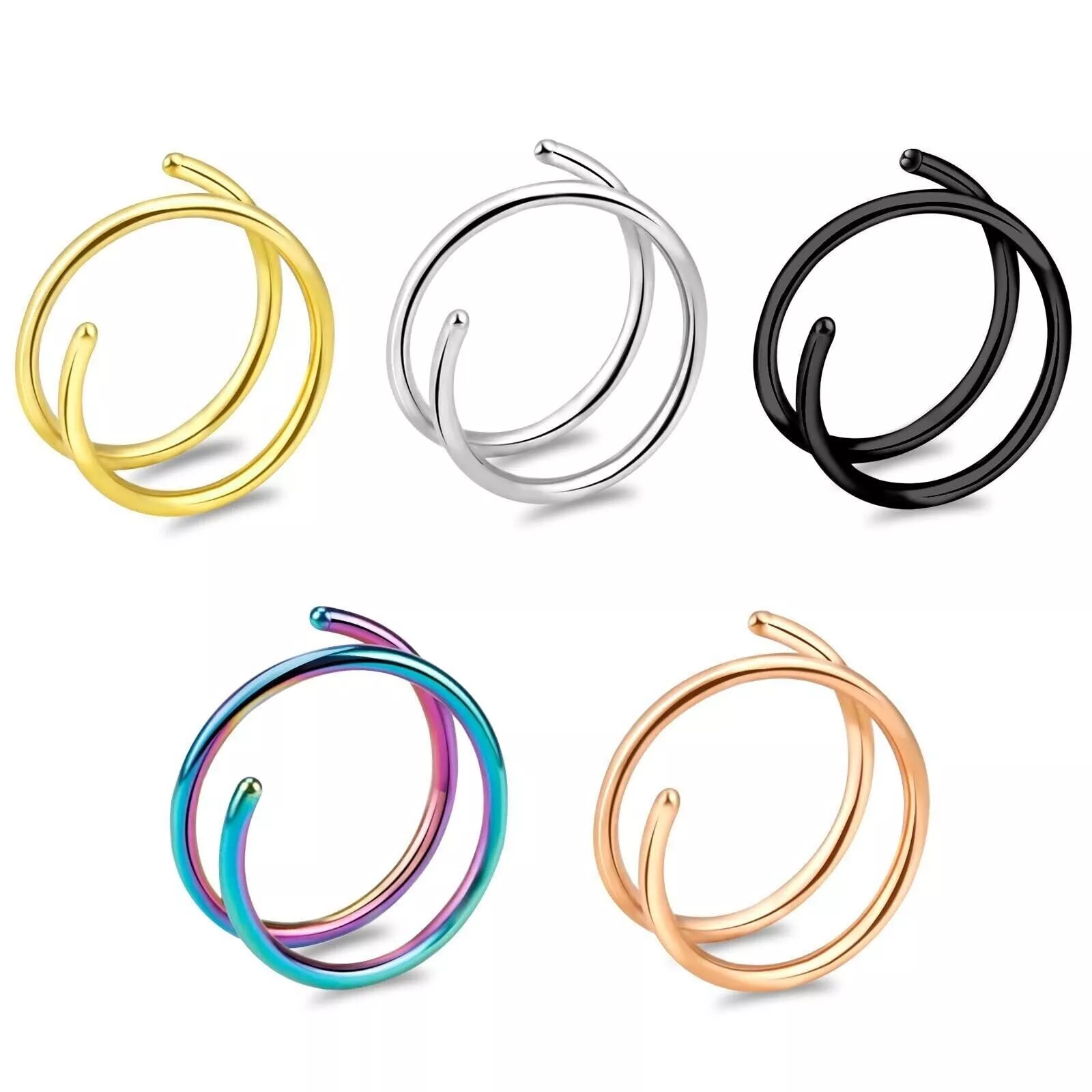 Surgical Steel Hoop Earrings (6-10MM)