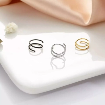 Surgical Steel Hoop Earrings (6-10MM) - Image 3