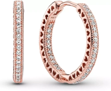 925 Silver Sparkling Huggie Hoop