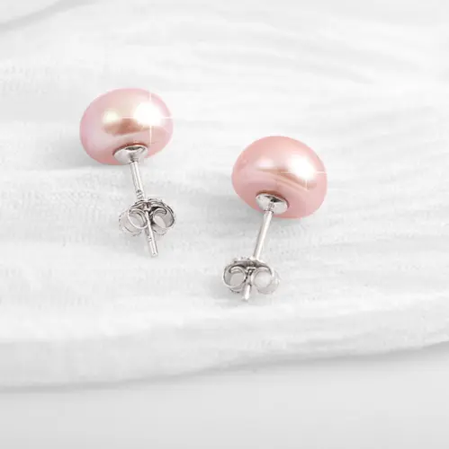 Freshwater Pearl Studs 925 - Image 3