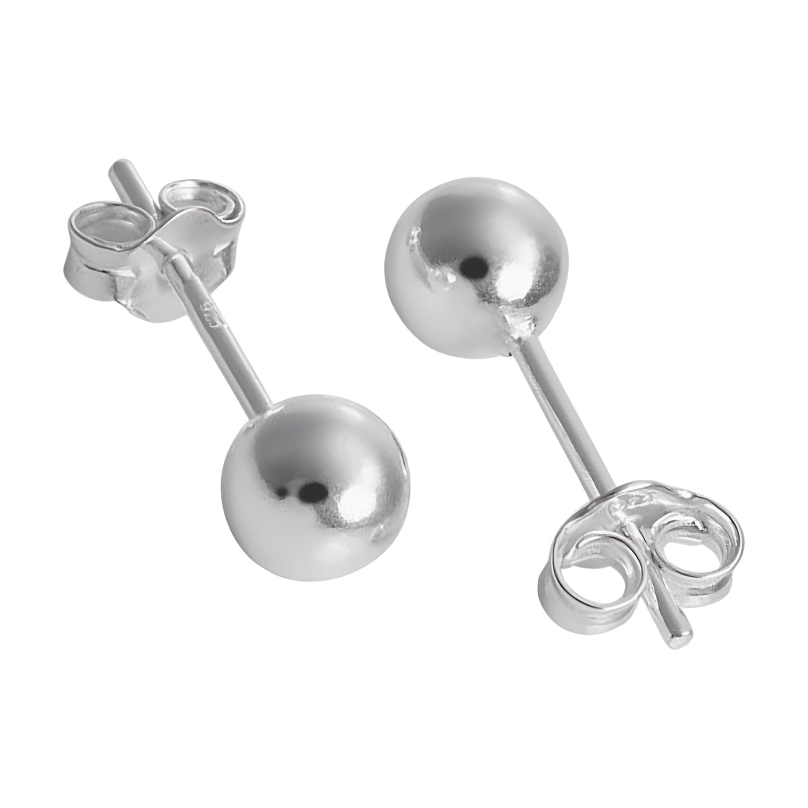 Sterling Silver 925 Ball Stud Earrings.